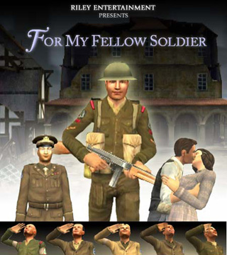 Poster for the animated film "For My Fellow Soldier"