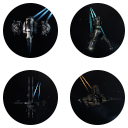Small photos of each player faction's navy exploration frigate